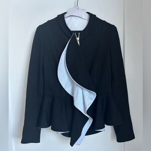 Givenchy Cascade Ruffle Peplum Jacket Black IT44 (US 8)